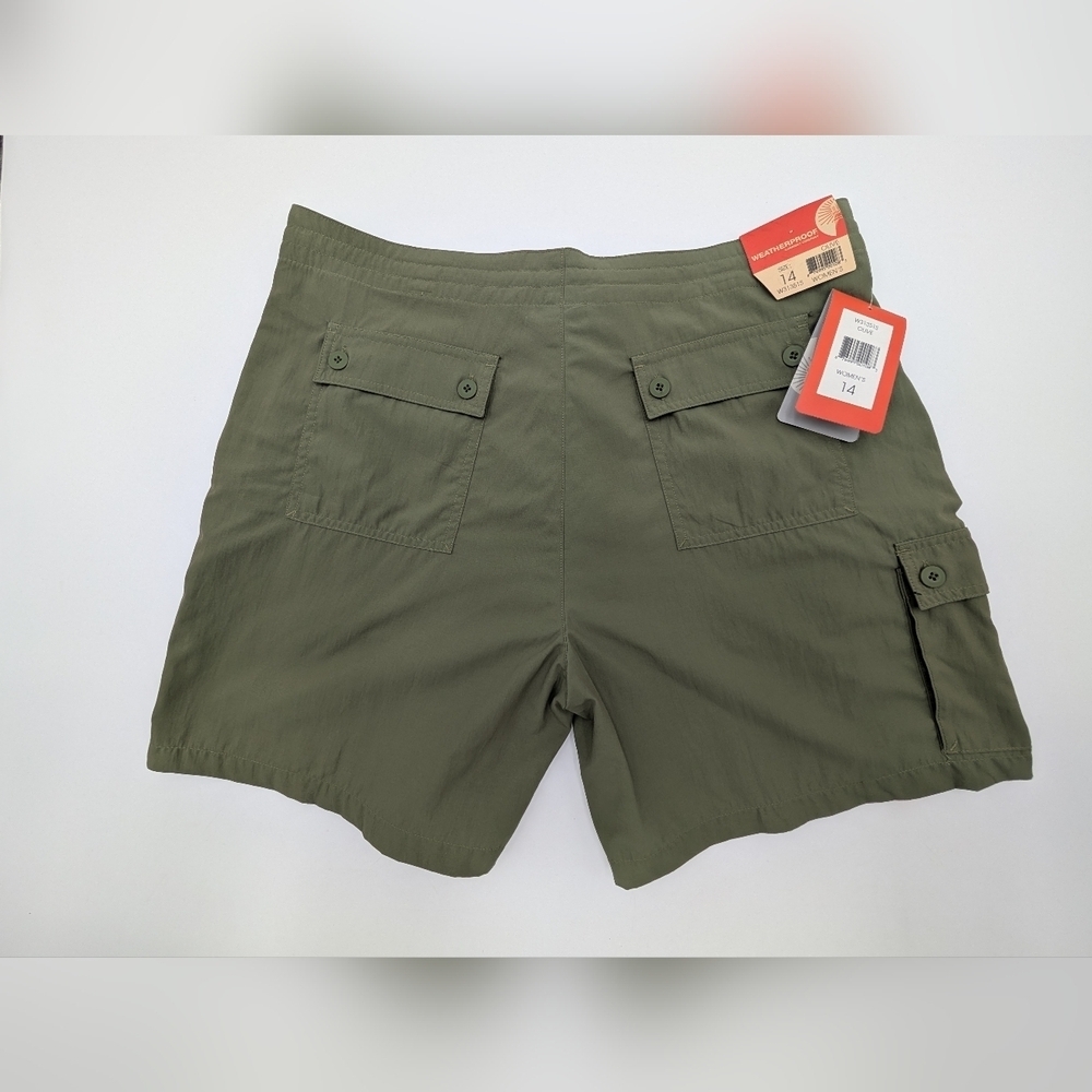 NWT Weatherproof Garment Co Women's Size 14 Olive Green Comfort Polyester/Nylon - Picture 2 of 14